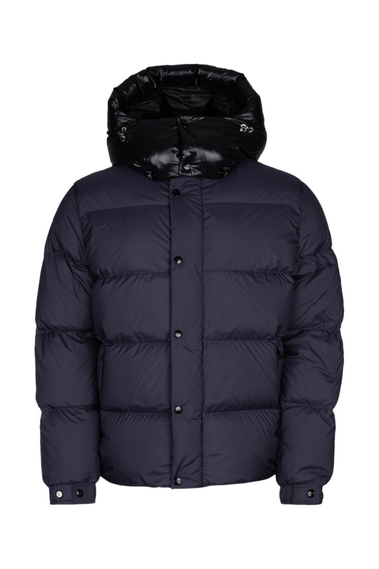 Duvetica Navy Blue Puffer Jacket In Navy Blue