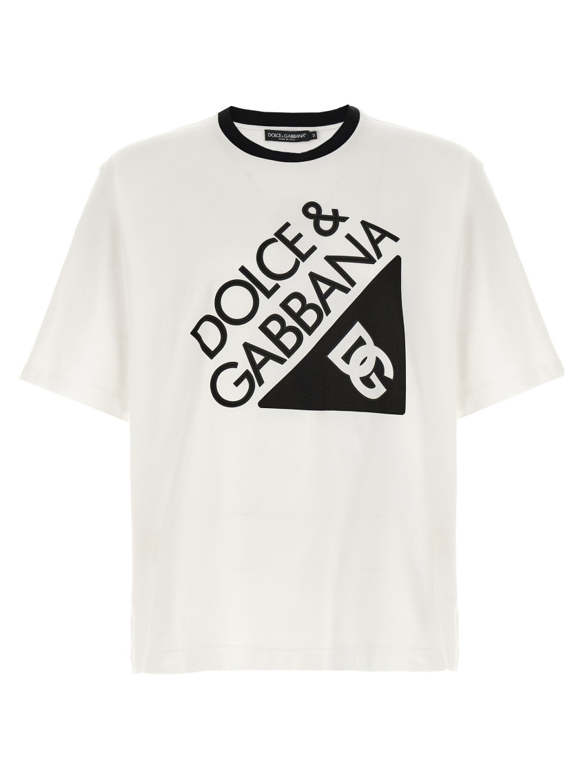 Dolce & Gabbana Graphic T-shirt Short Sleeves In White