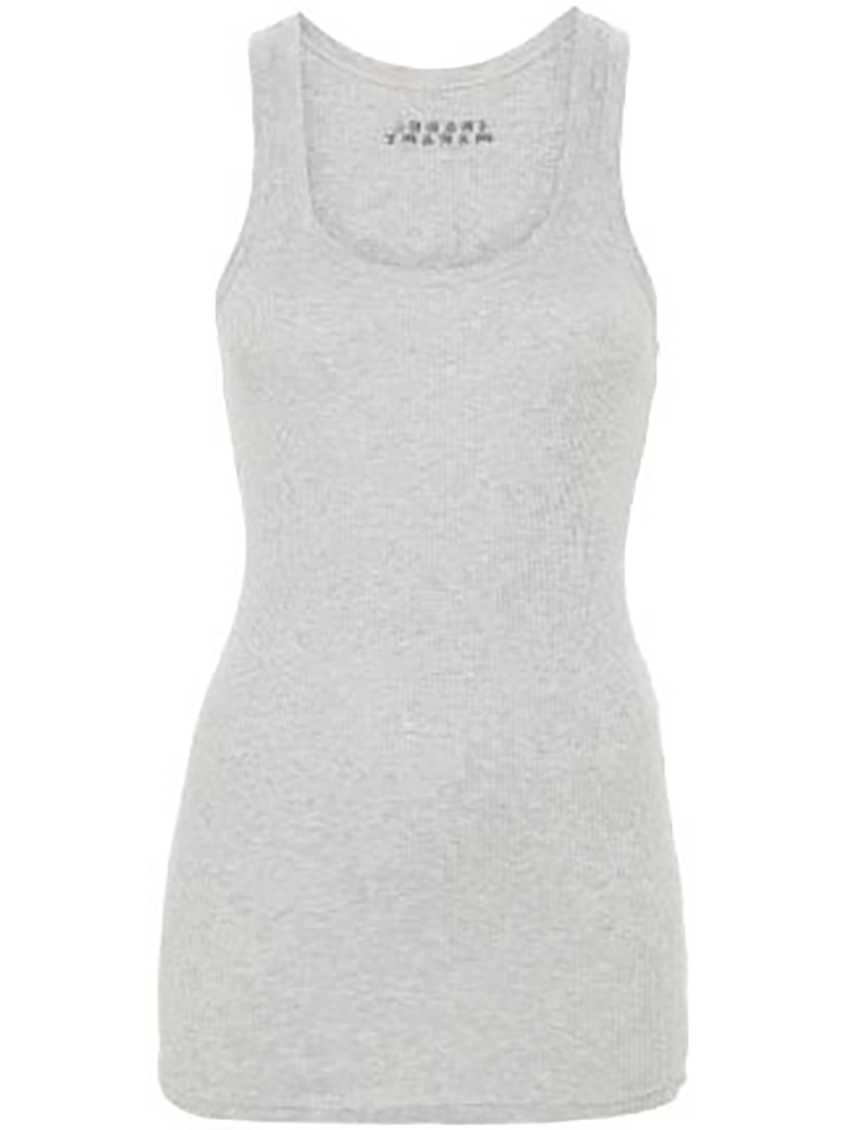Isabel Marant Tysha Ribbed Tank Top In Grey