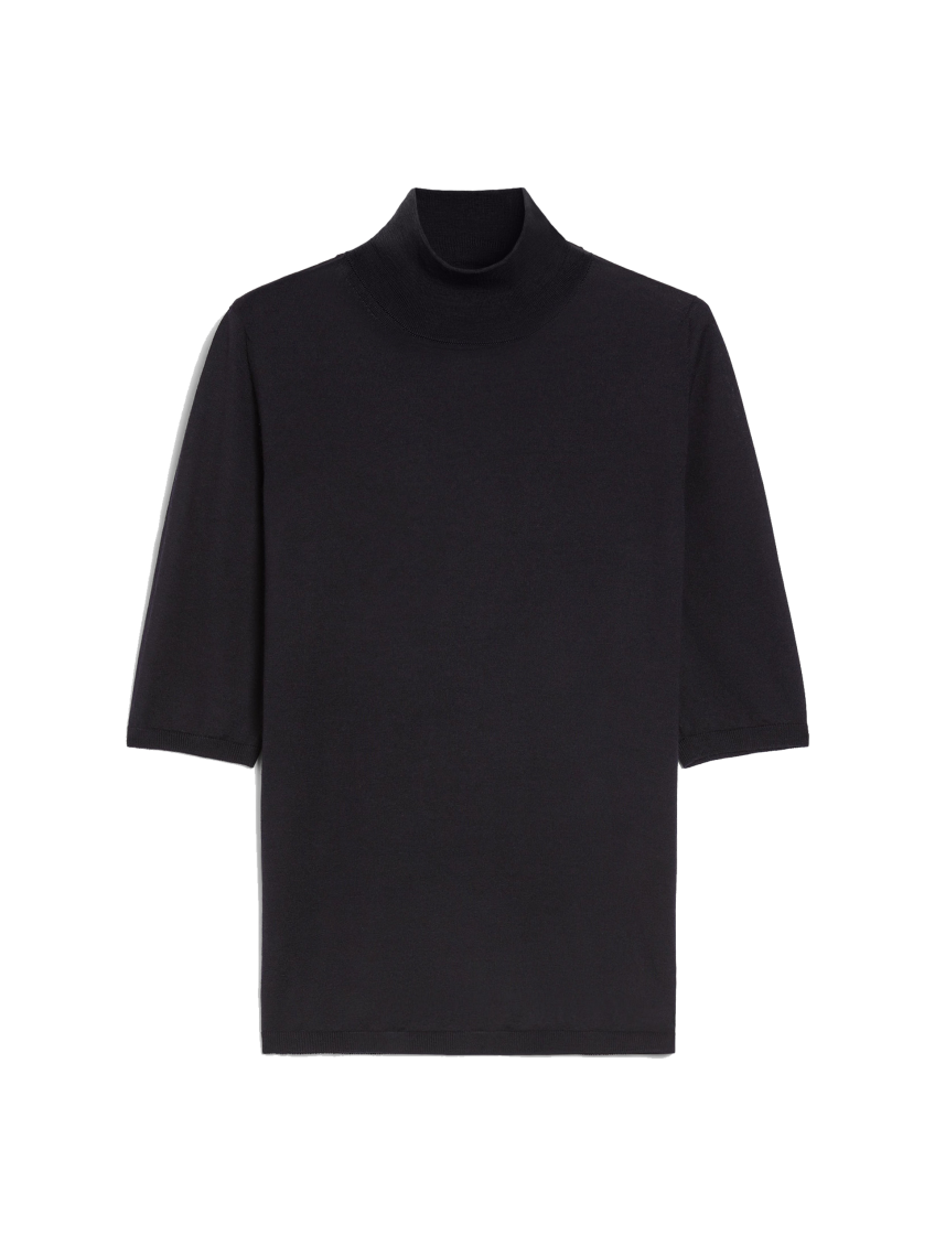 MAX MARA DARK BLUE TURTLENECK JUMPER