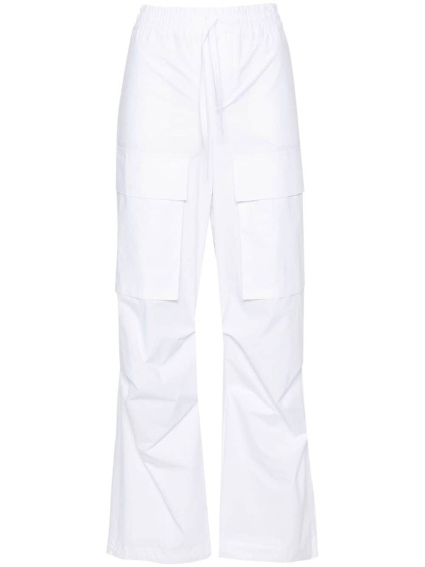 P.a.r.o.s.h White Straight-leg Cotton Cargo Trouser In White