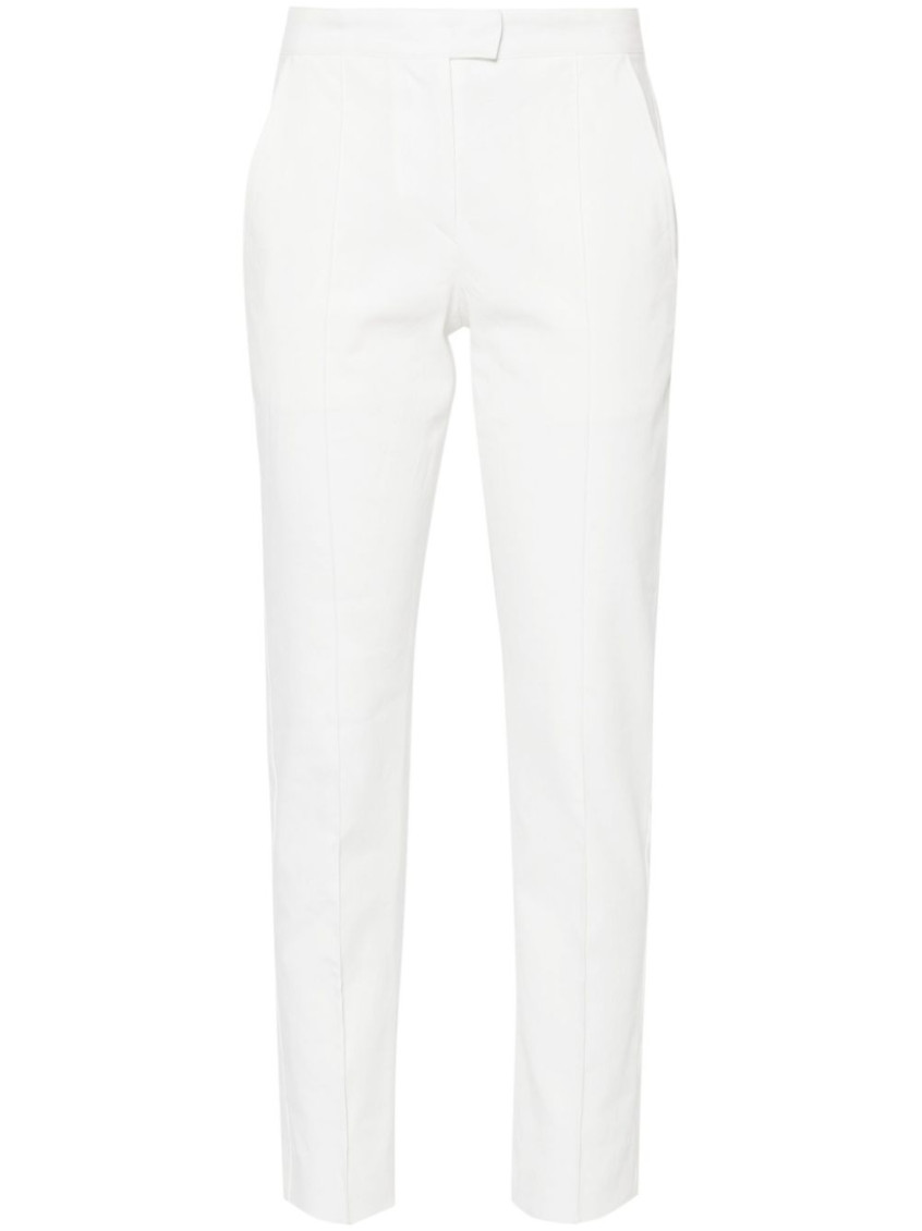 Isabel Marant Straight-leg Trousers With Practical Pockets And Loops In White