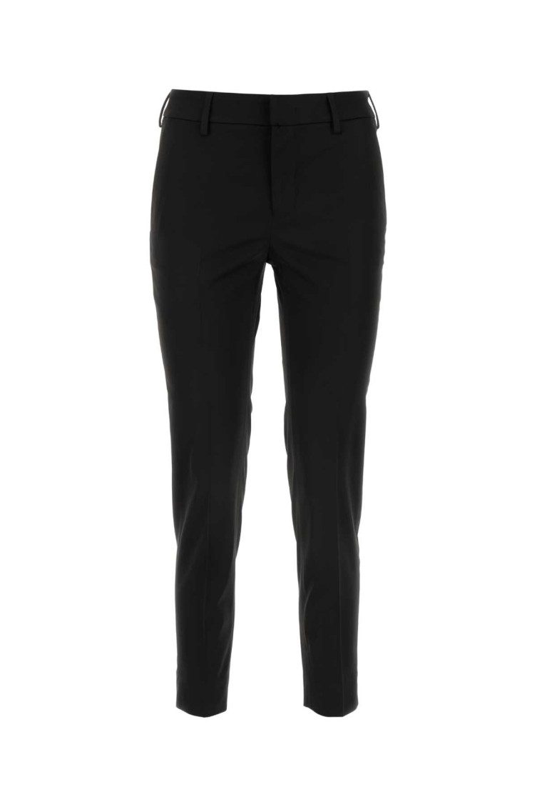 PT TORINO BLACK STRETCH VISCOSE PANT