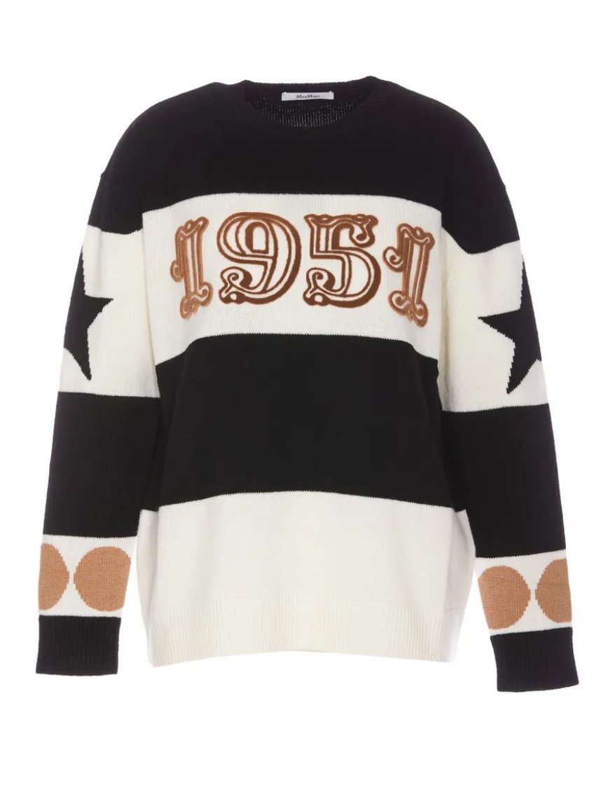 Max Mara Dirce Wool And Cashmere Sweater In Multicolor