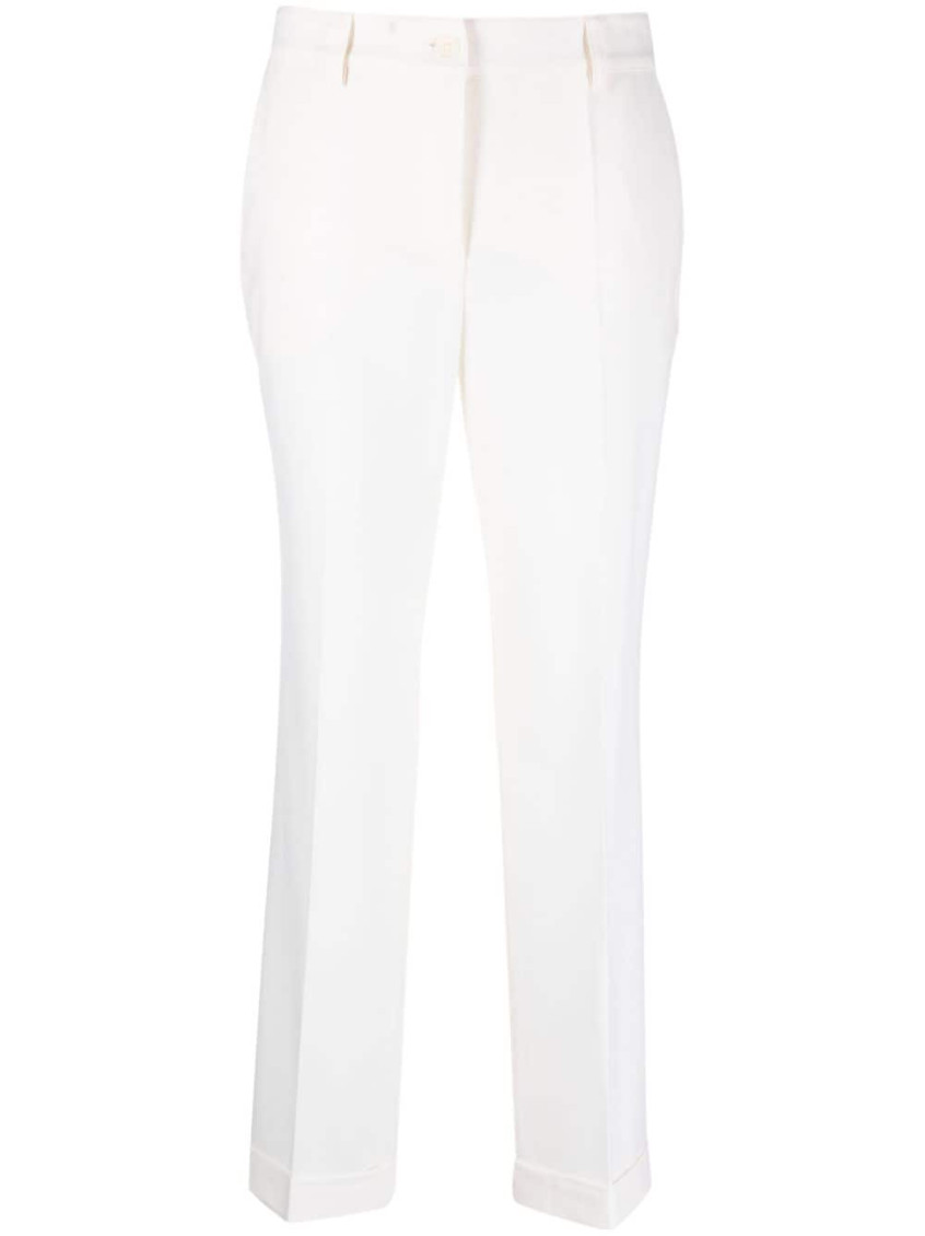 P.a.r.o.s.h . High-waist Tailored Cropped Trousers In White