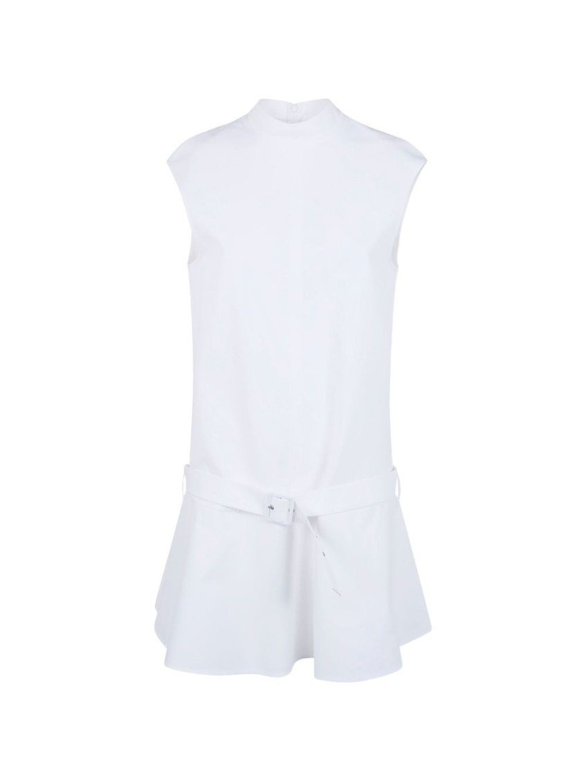 knee length dresses for ladies Laurent Mini Button Dress with Black Plumes  Retrofete