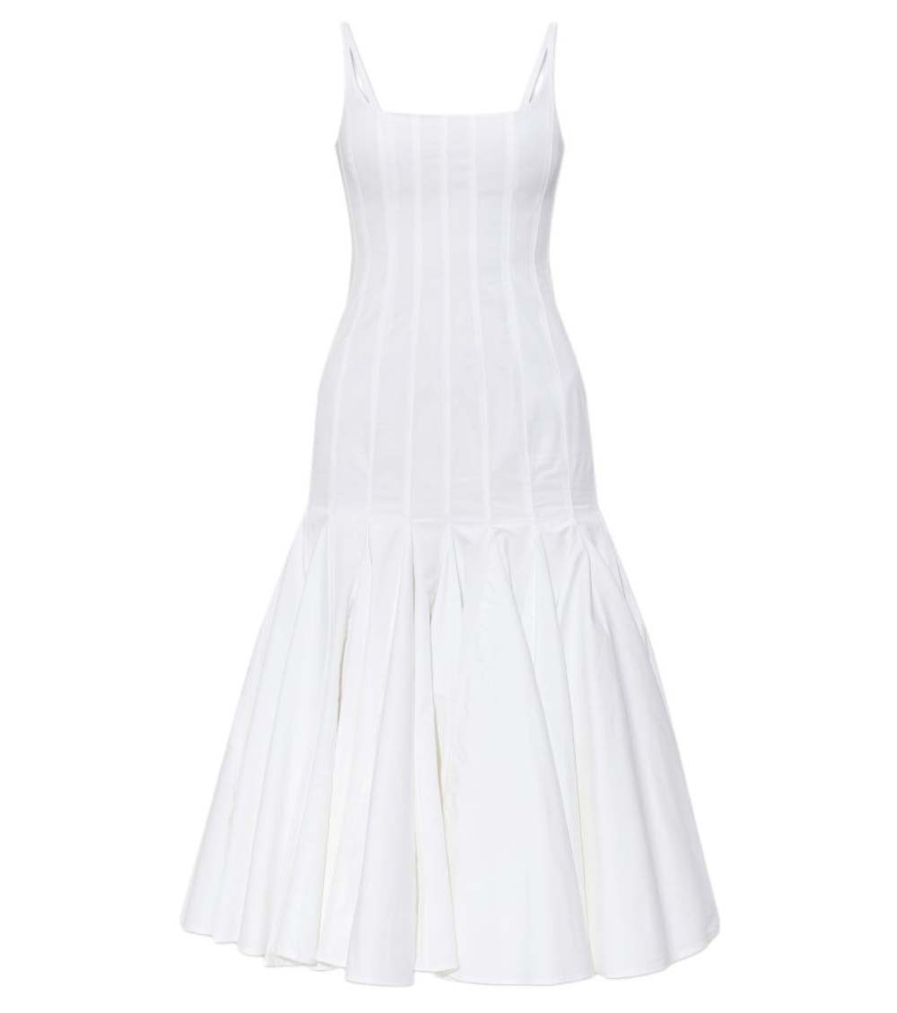 wedding dress white lace Hana Colorful Floral Embroidered Wedding Dress with Fit and Flare Body