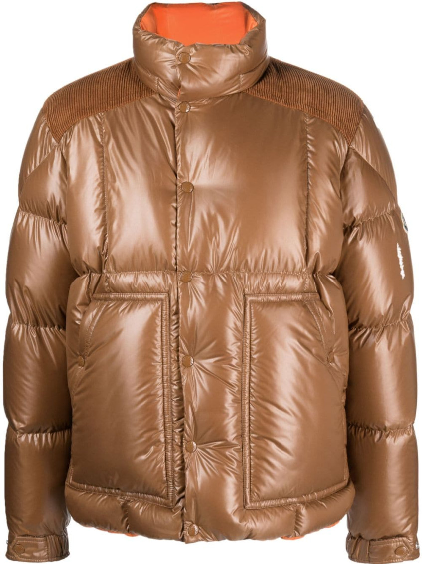 Moncler Jain Padded Down Jacket In Beige