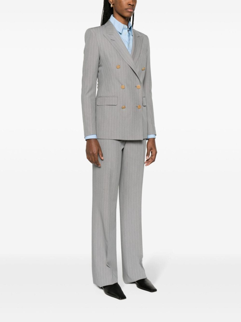 Tagliatore plaid-check pattern single-breasted suit - Grey