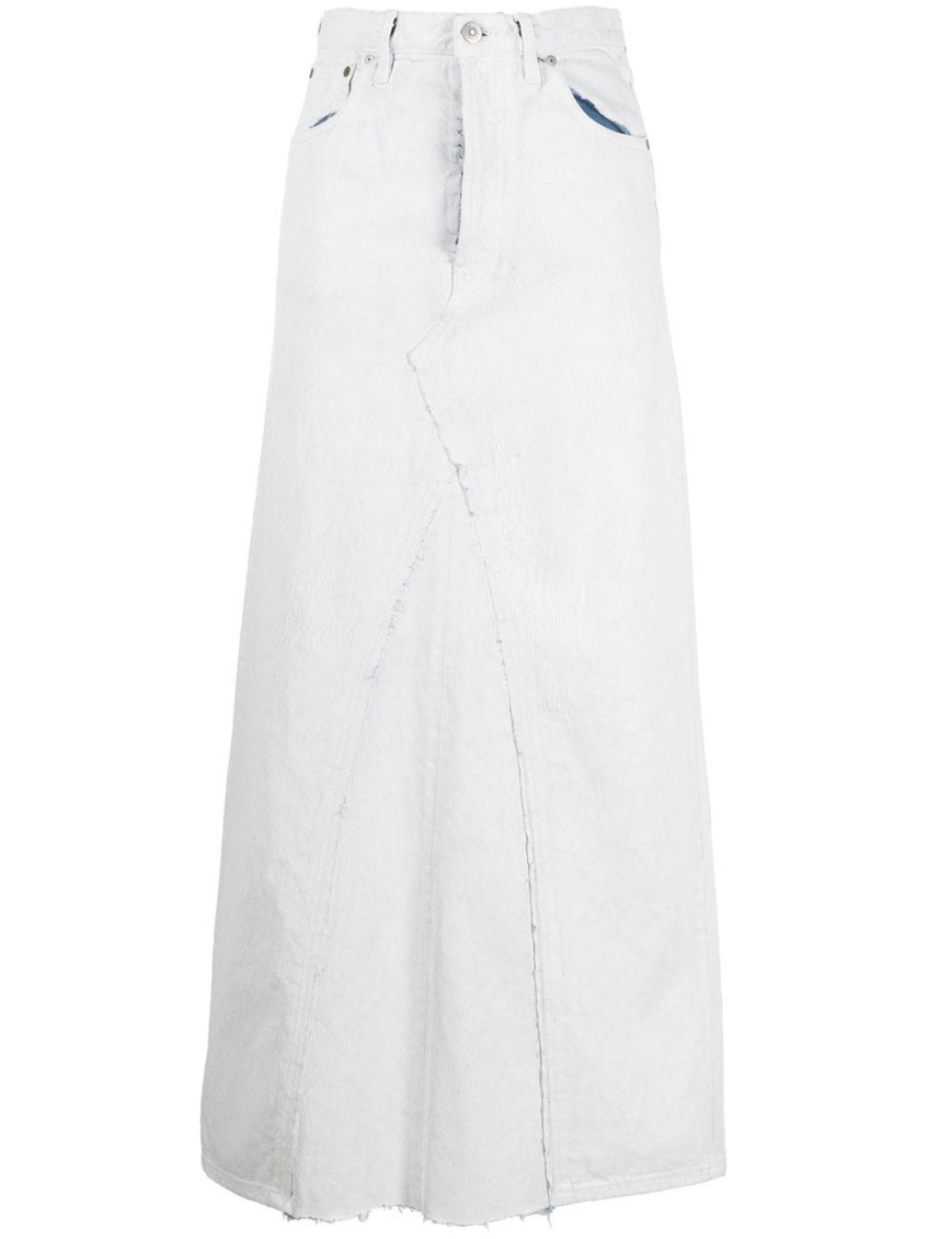 MAISON MARGIELA WHITE DENIM SKIRT