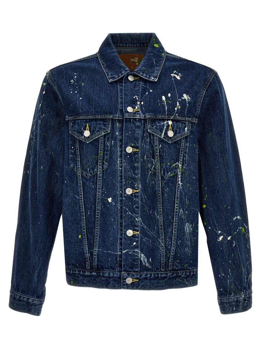 Yohji Yamamoto Patent Stain Jacket Casual Jackets And Parka Blue In Blue