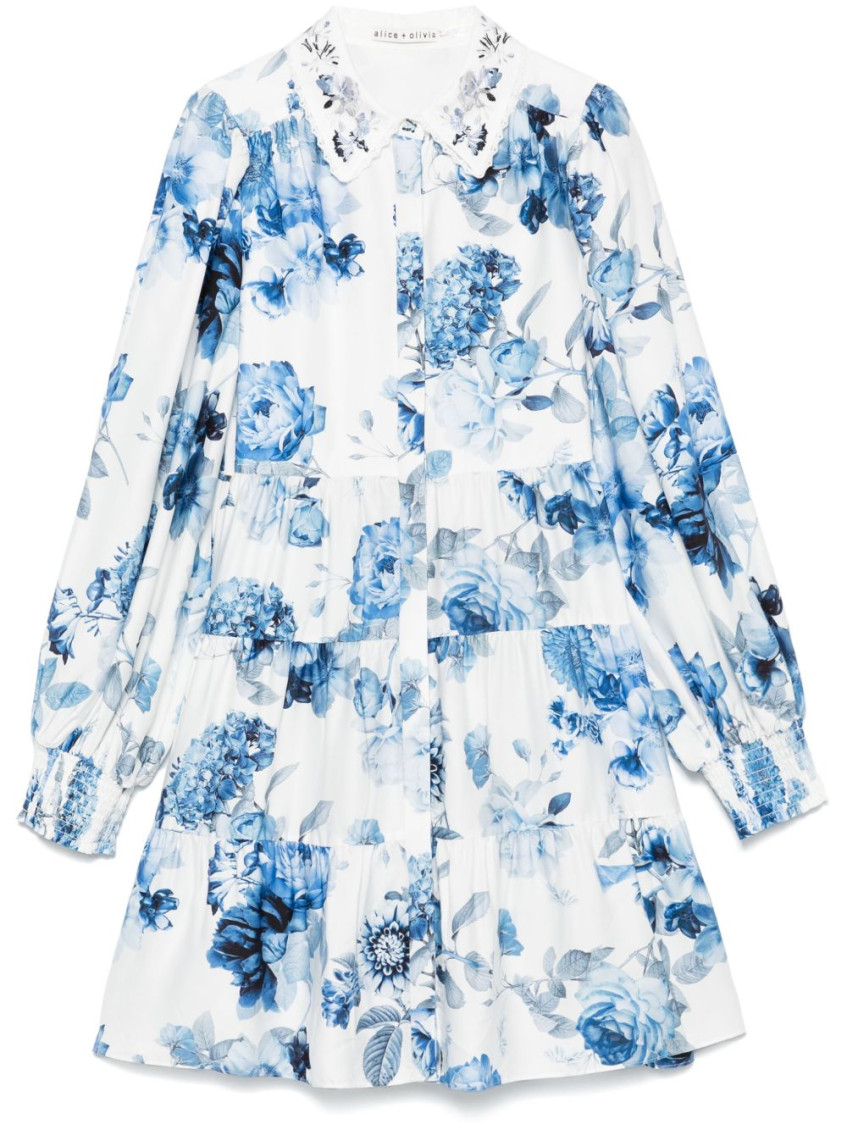 Alice And Olivia Alice + Olivia Junia Printed Mini Dress