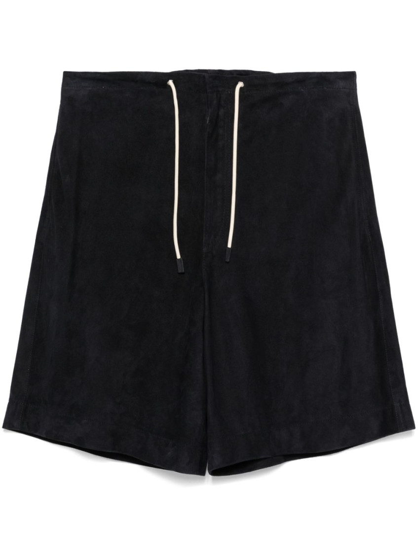 Emporio Armani Midnight Blue Drawstring Waist Shorts