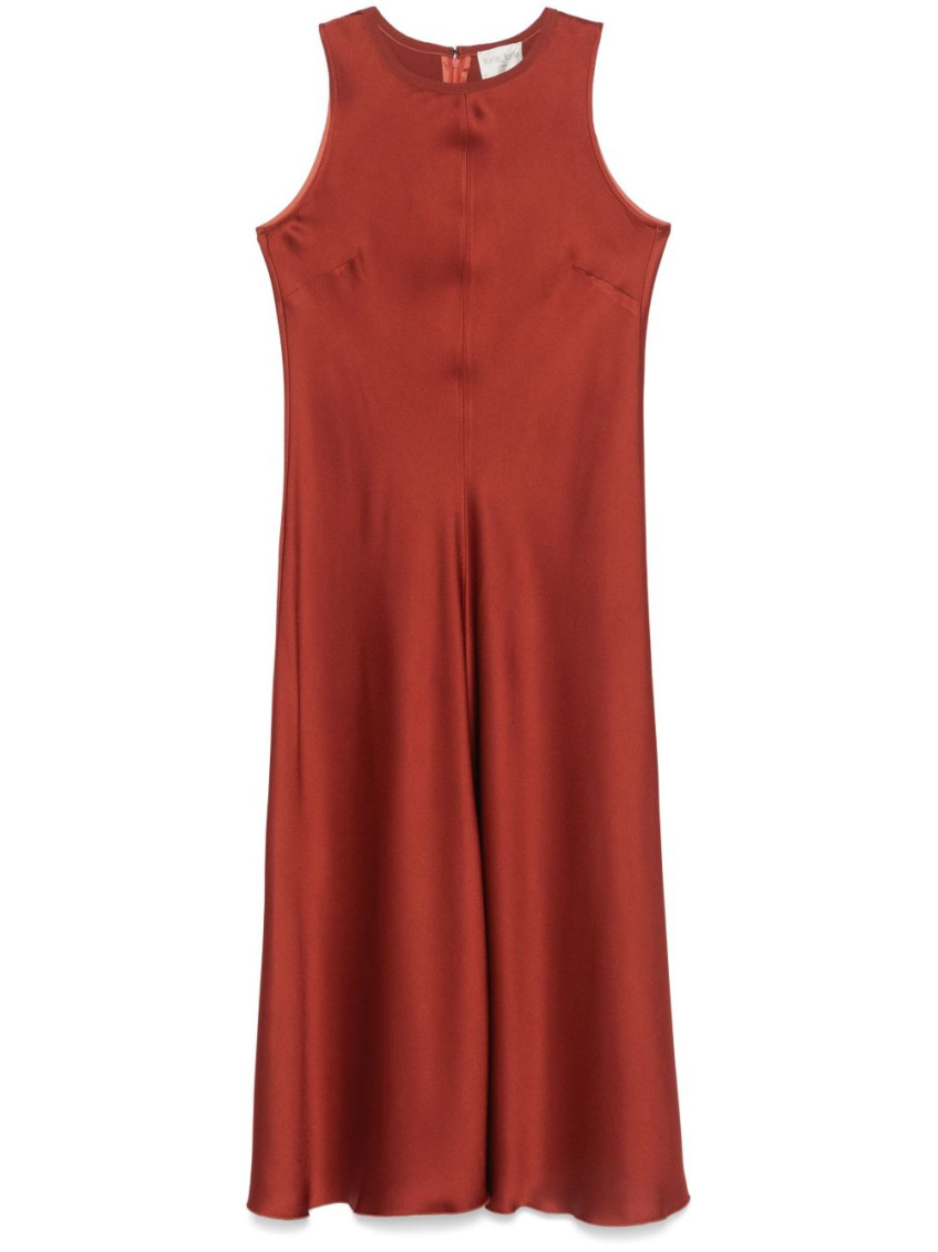 Shop Forte Forte Red Satin Long Dress