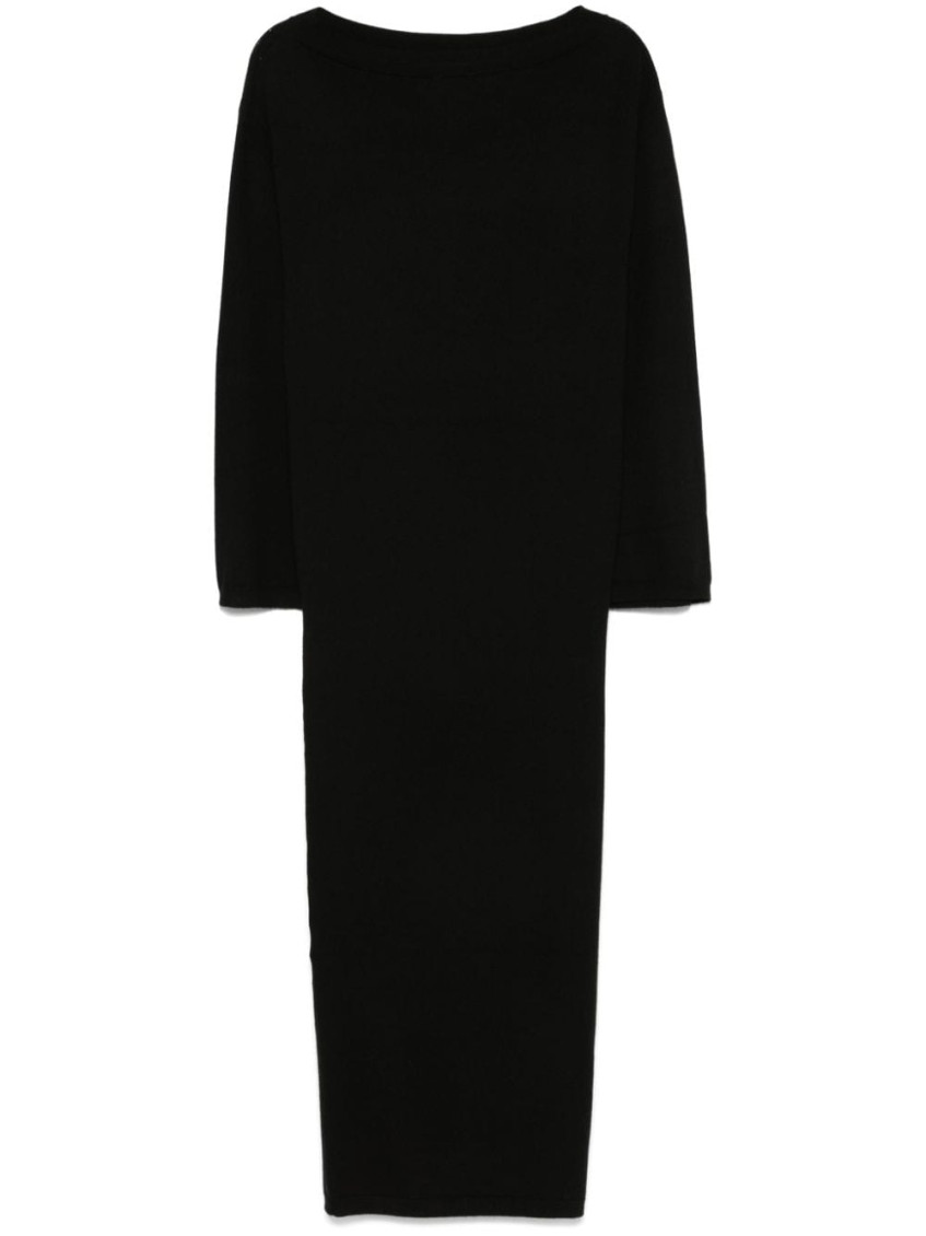 Shop Herskind Black Isabella Wool Long Dress