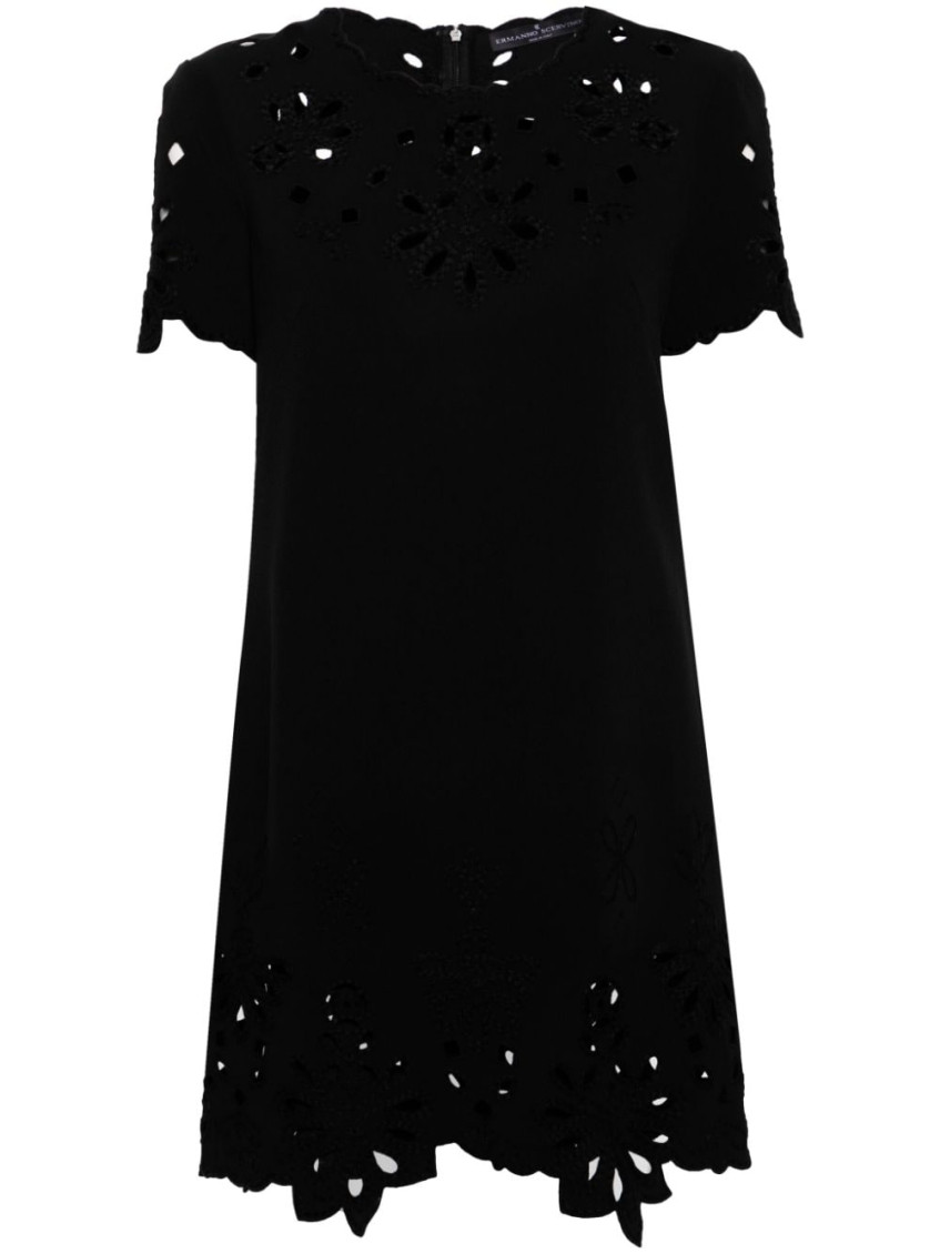 Ermanno Scervino Embroidered Shift Minidress
