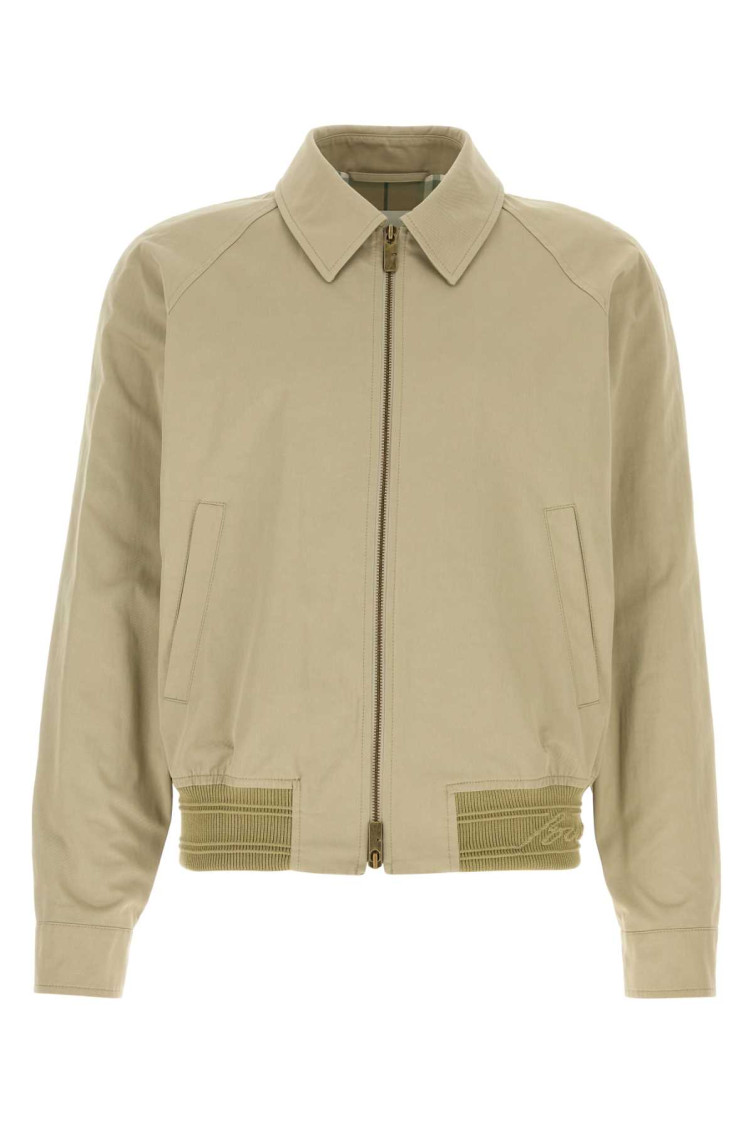 Burberry Cotton Jacket With Collar And Pockets