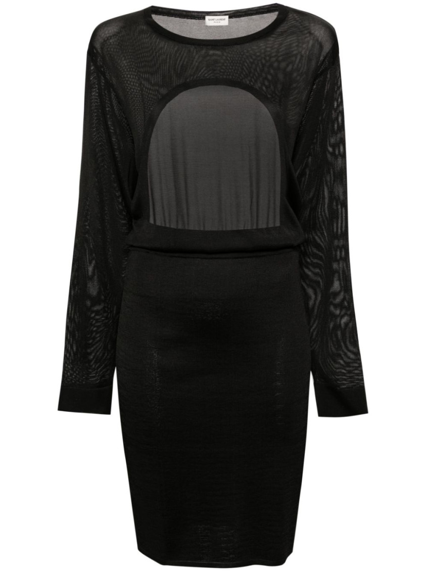 Saint Laurent Women's Open-back Knitted Dress