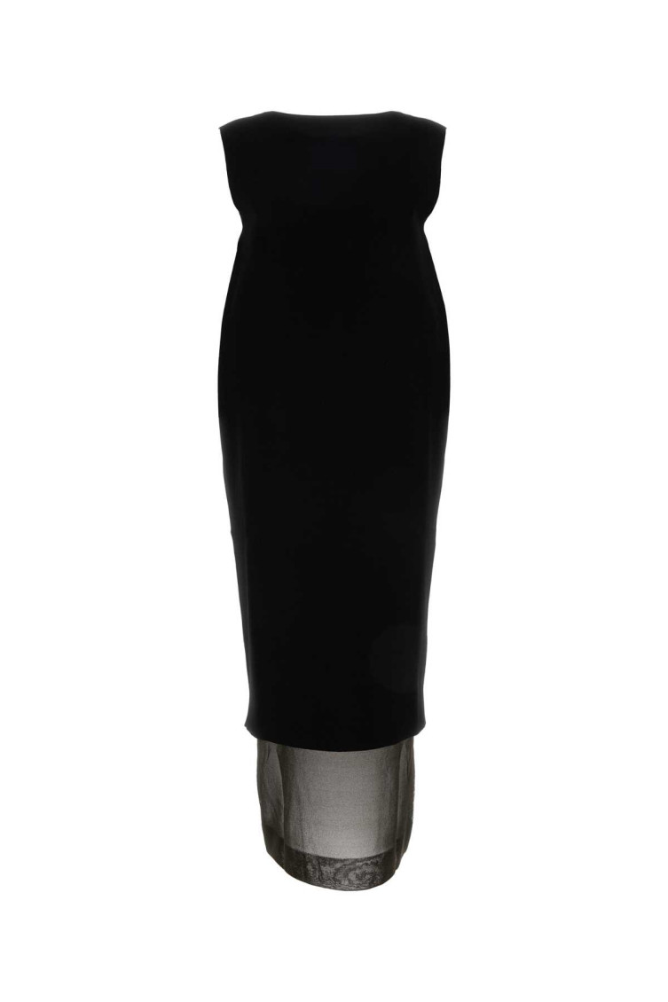 Khaite Malik Sleeveless Midi Dress In Black