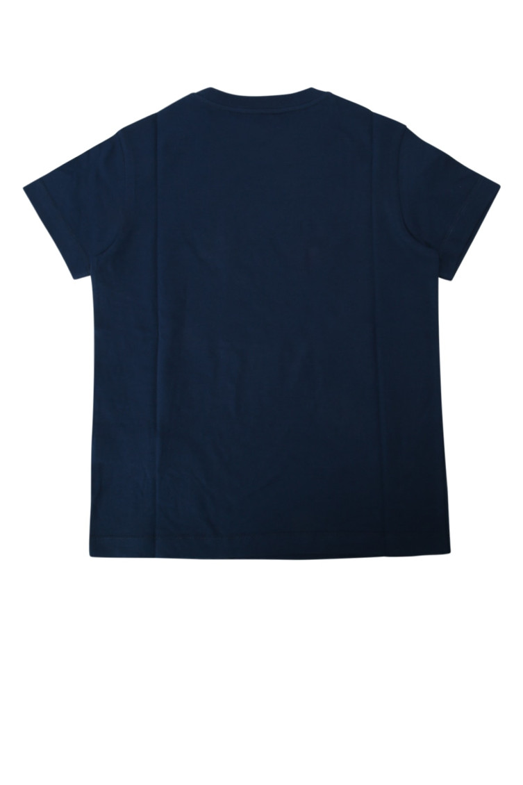 Fendi Kids Navy Blue Logo T-shirt