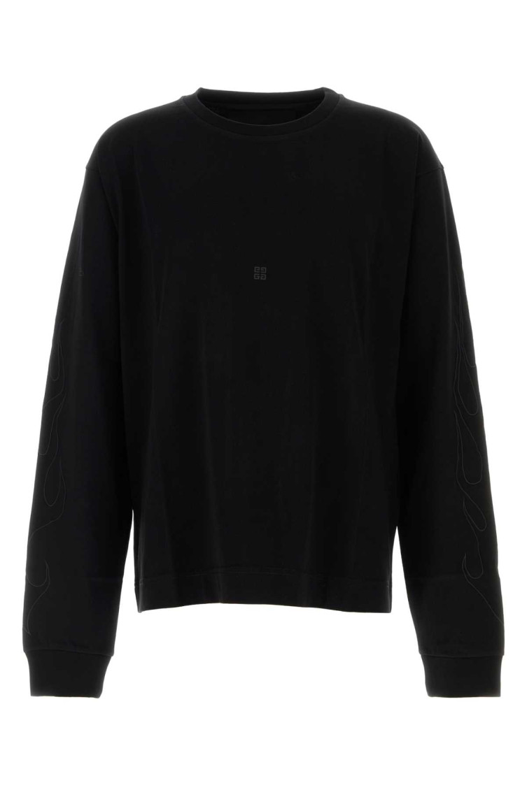 Givenchy Crew-neck Wool Sweater In Black