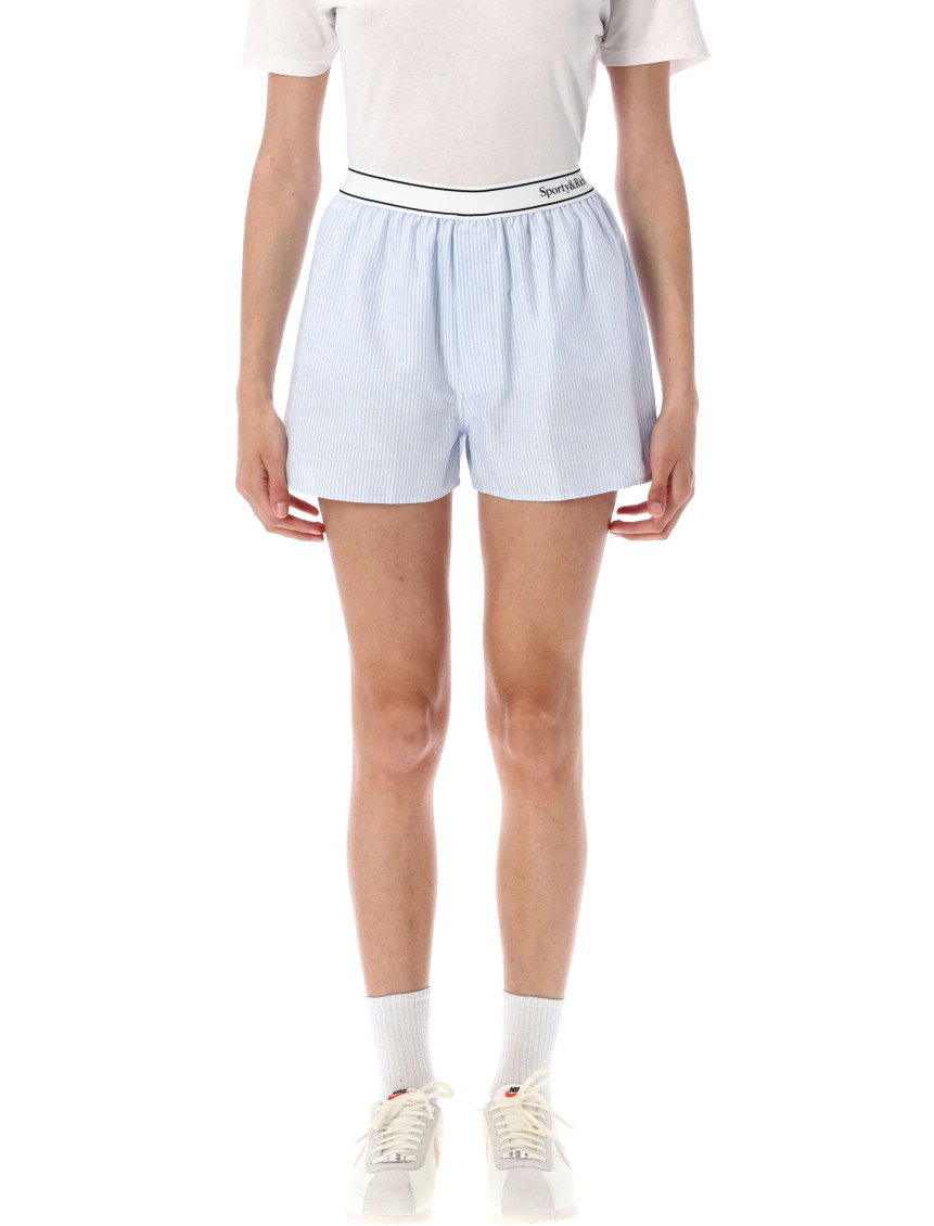 Sporty And Rich Striped Short Shirt
