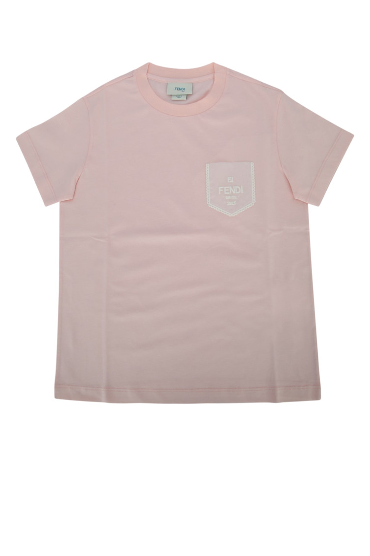Fendi Kids Pink Cotton T-shirt