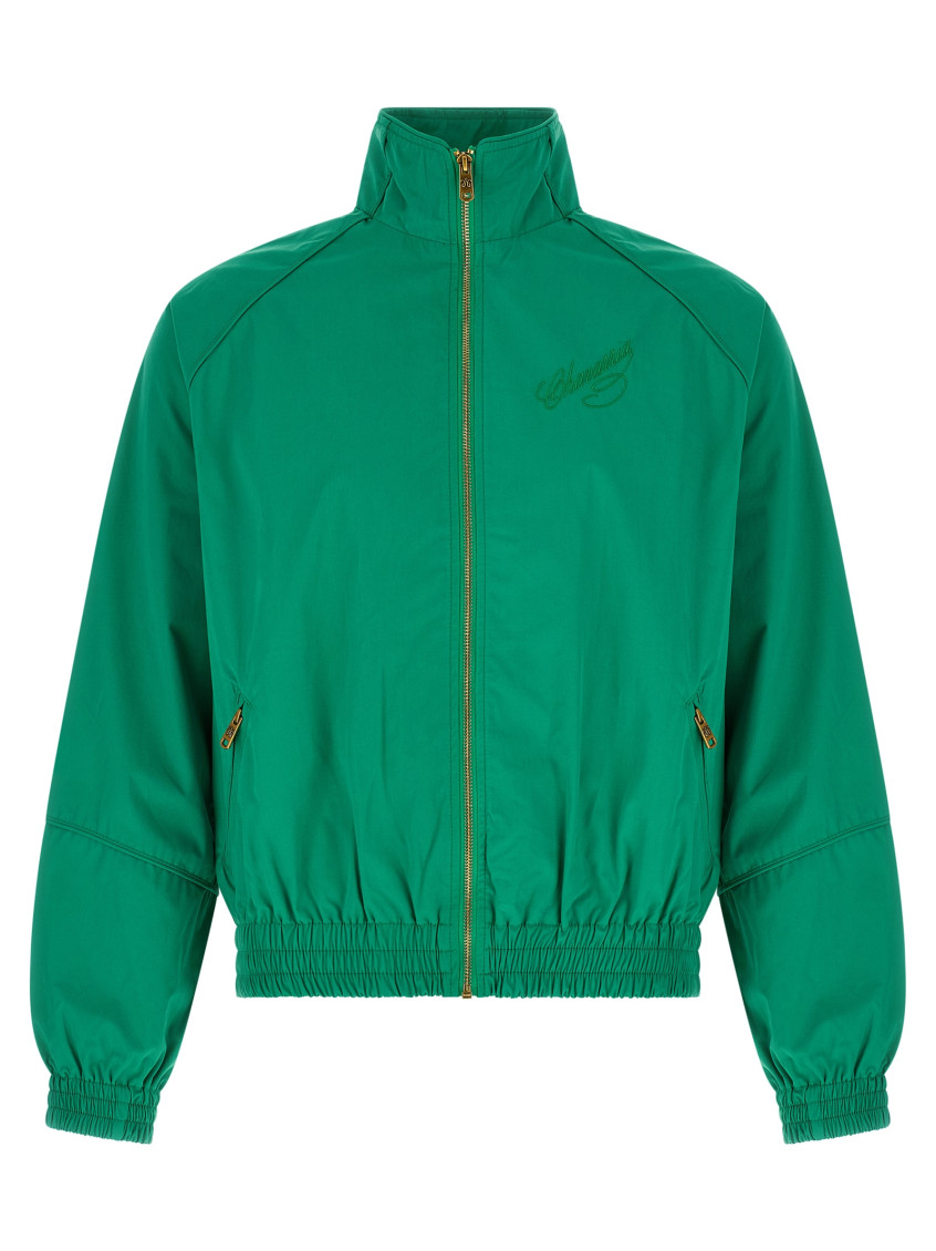 willy chavarria　NIGHT STALKER jacket Willy Chavarria Green Logo Zip-Up Jacket for Men Online USA at