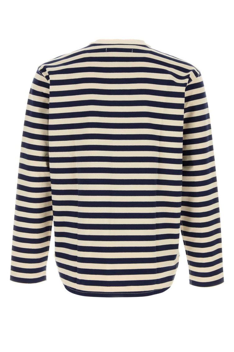 Junya Watanabe Blue Stripes T-Shirt for Men Online USA at Darveys.com
