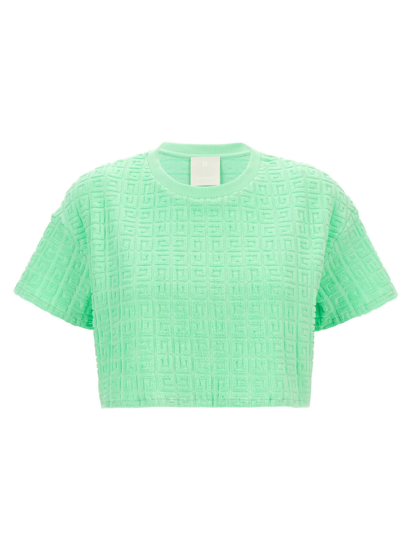 Givenchy Green T-shirt Cropped Capsule Plage 