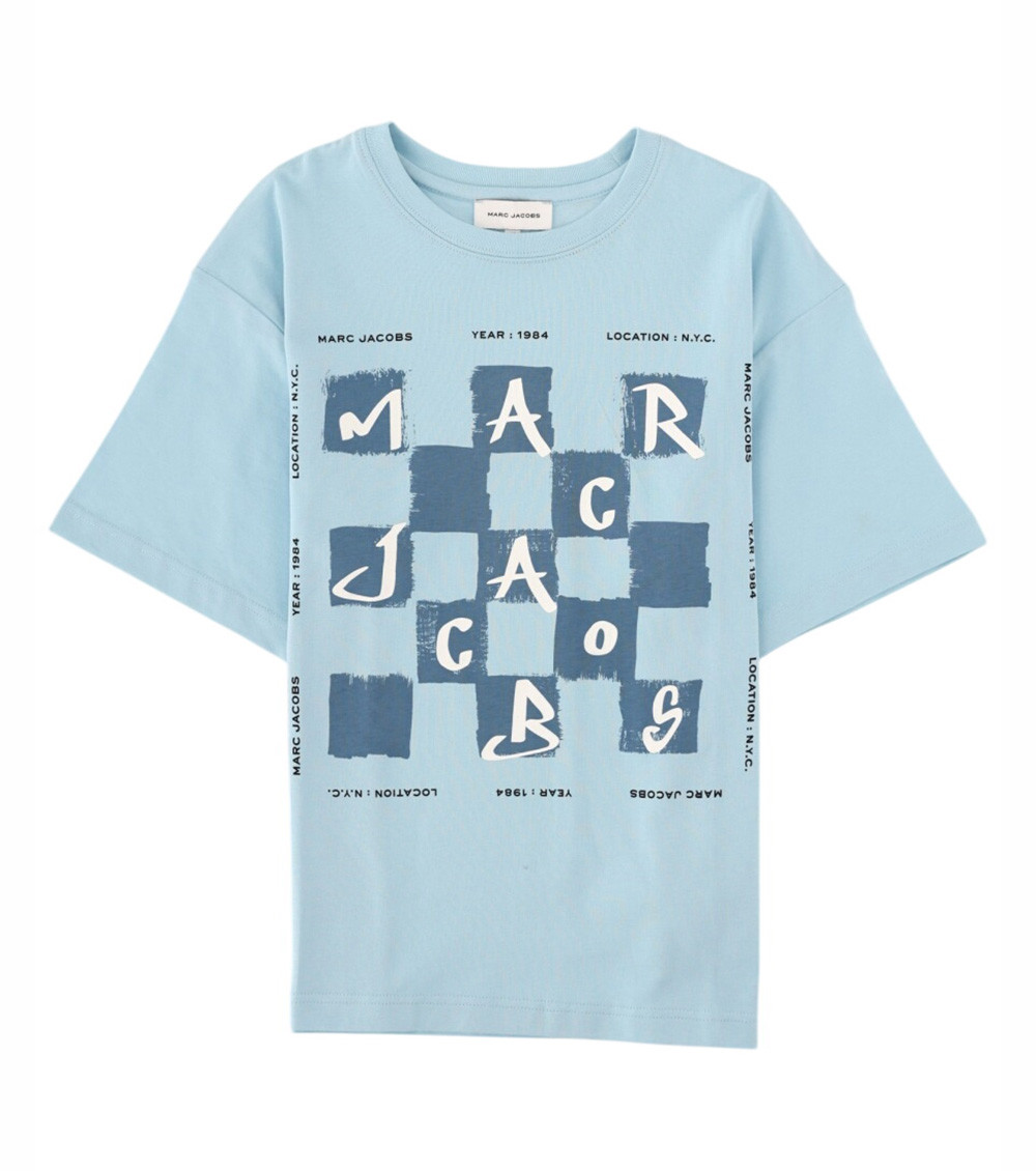 トップス Marc Jacobs Graphic L/S Shirt Marc Jacobs Blue Graphic T-shirt