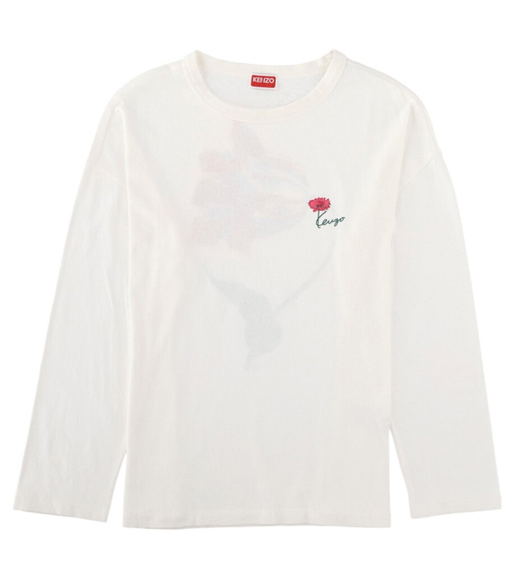 Kenzo White Graphic Crew Neck T-shirt for Women Online India at