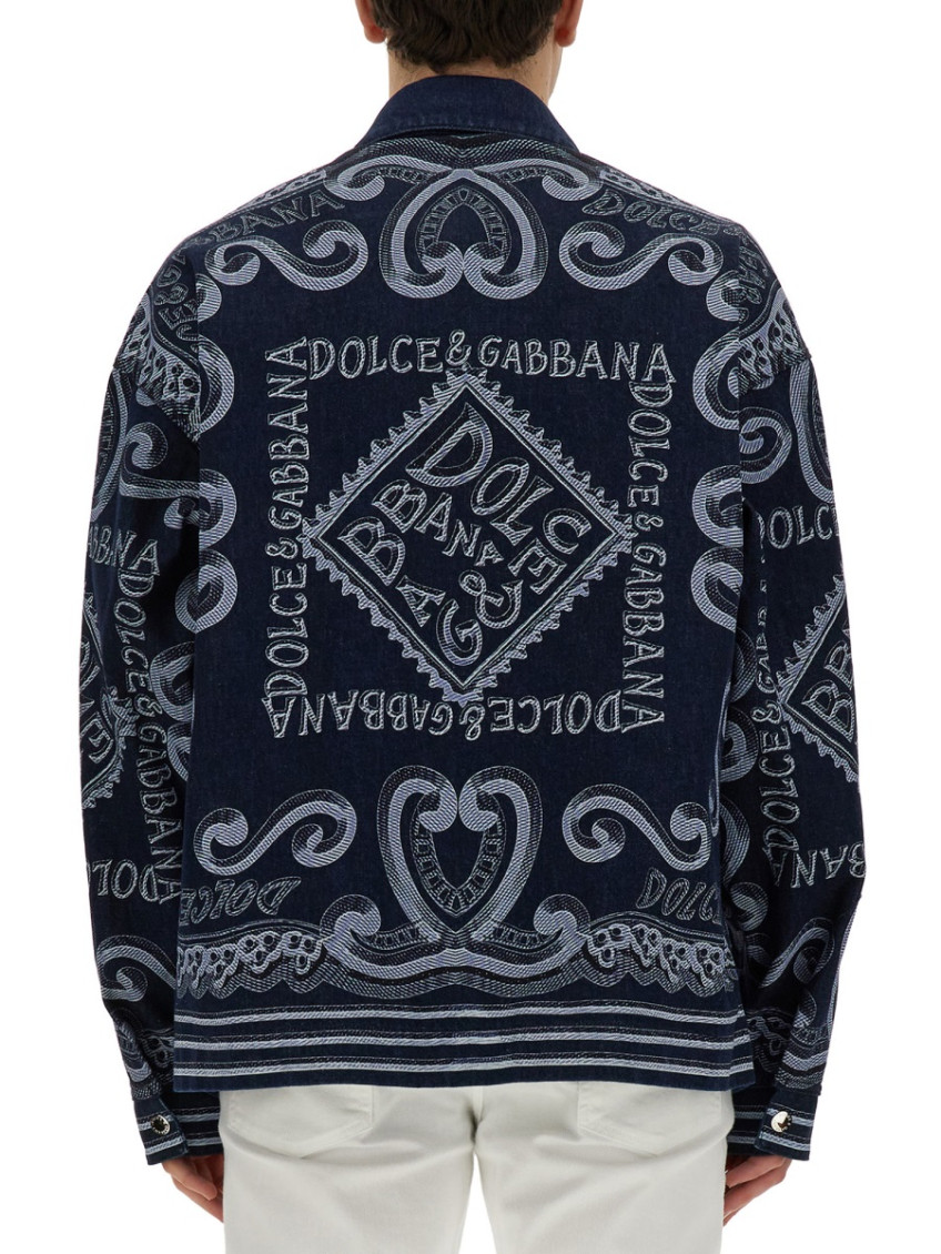 Dolce & Gabbana Navy Blue Zip-Up Cardigan for Men Online USA at