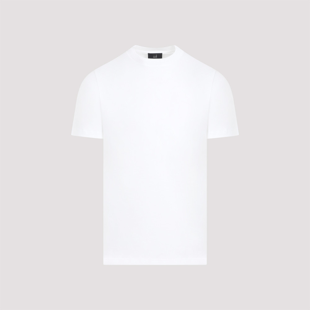 DUNHILL WHITE ROUND NECK T-SHIRT