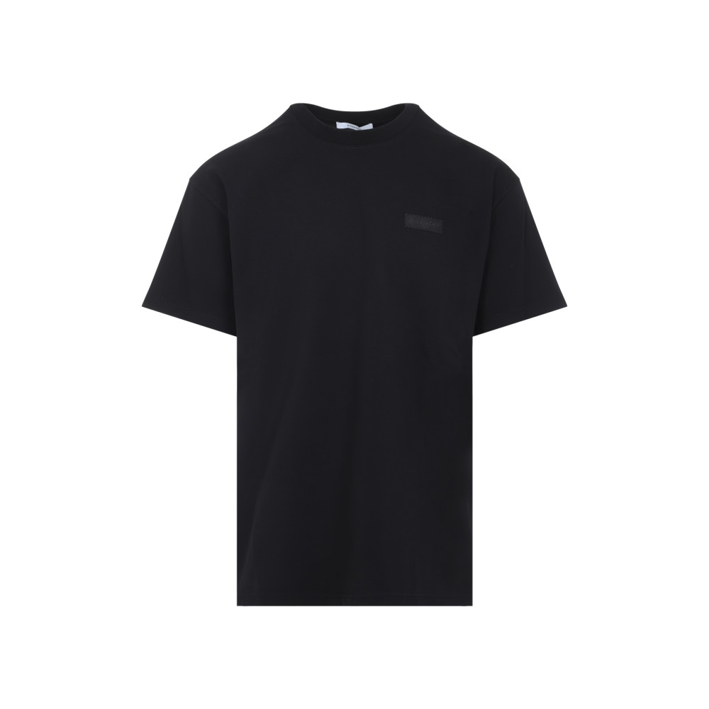 Givenchy Black Round Neck Logo T-shirt for Men Online India at