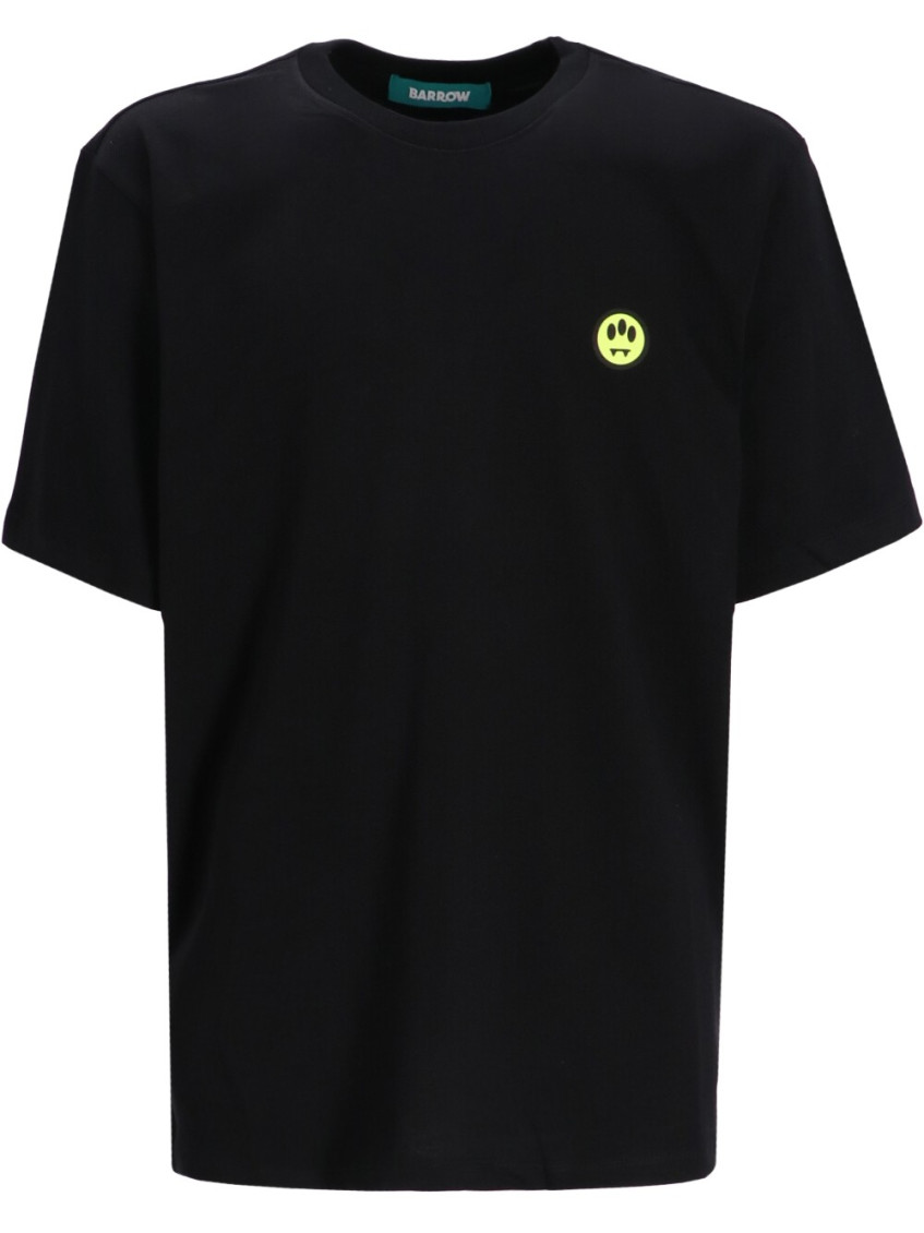 Barrow's Black Crewneck Graphic T-shirt