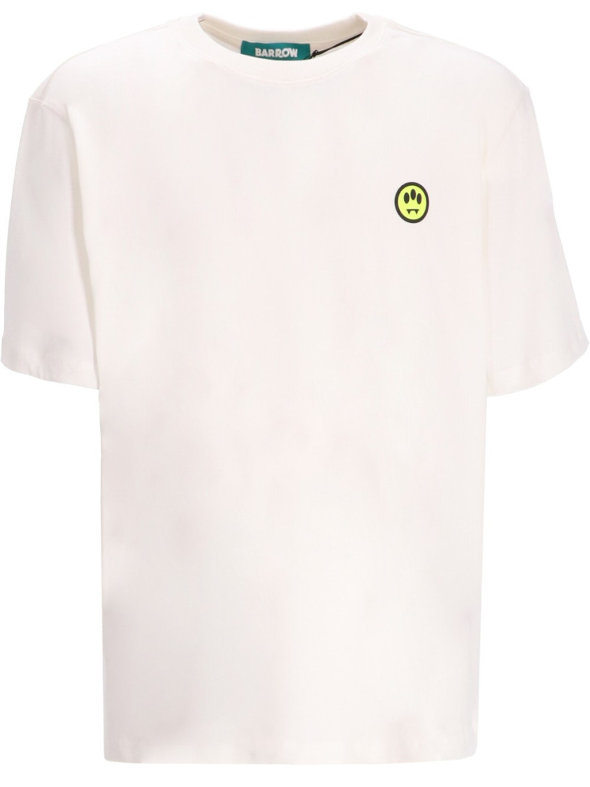 Barrow's White Crewneck Graphic T-shirt