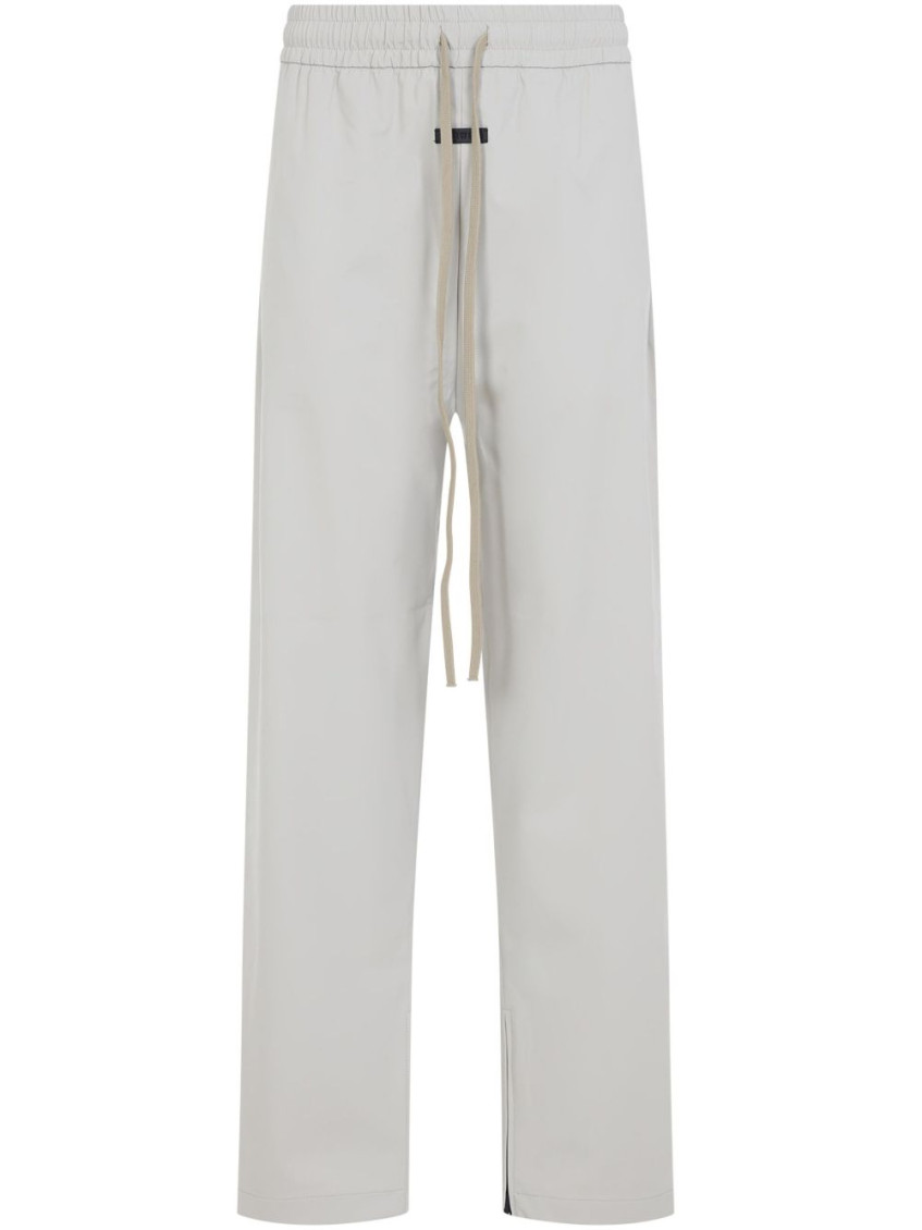Shop Fear Of God Light Grey Nylon Track Pants