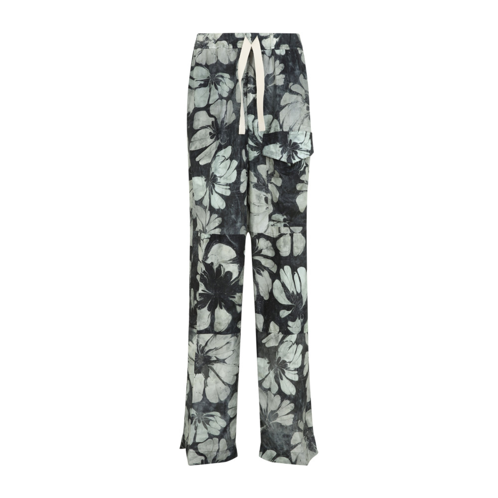 Dries Van Noten Drawstring Casual Pants In Green
