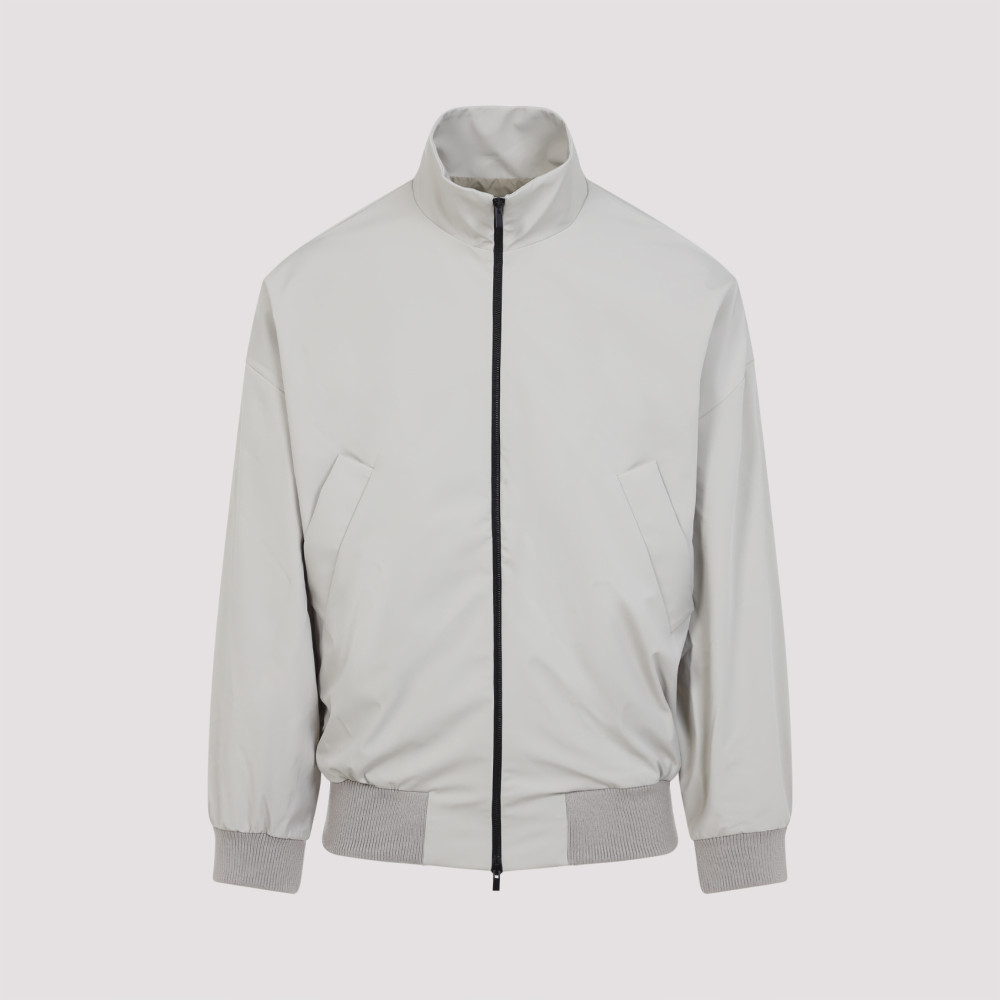 Fear Of God Cement Grey High Neck Track Jacket In Gray