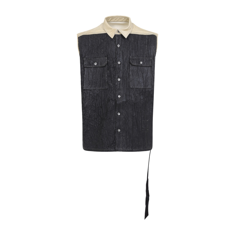 Rick Owens Black Sl Tommy Jumbo Jacket In Black