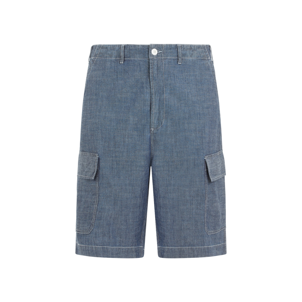 Universal Works Mw Cargo Shorts In Light Blue