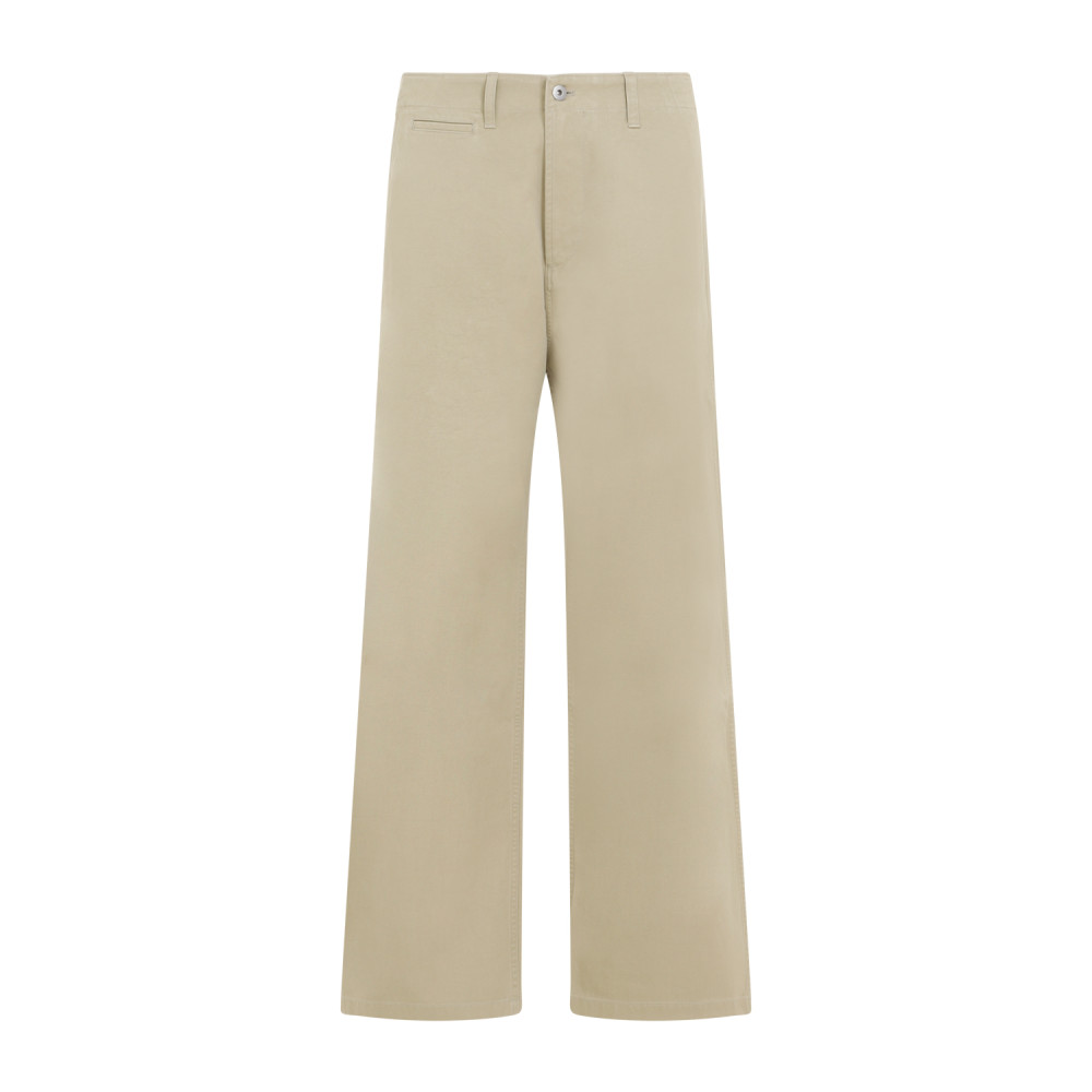 Burberry Classic Straight-leg Pants In Beige