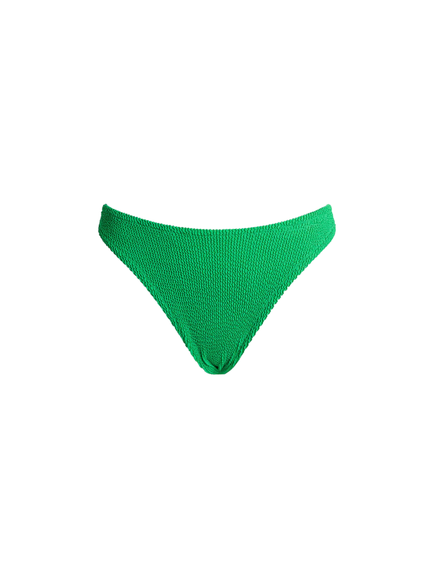 Mc2 Saint Barth Green Elisa Classic Crinkle Swim Briefs In Green