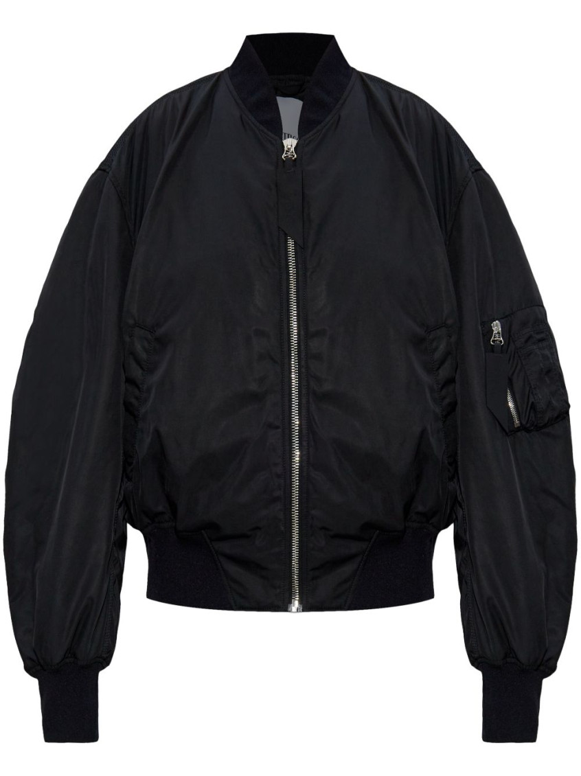 Shop Attico Black Anja Bomber Jacket