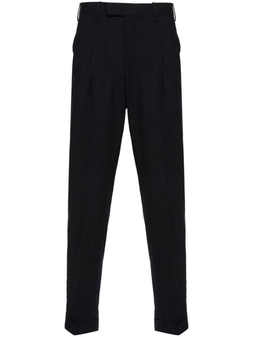 Pt Torino Tapered Slim-fit Trousers In Blue