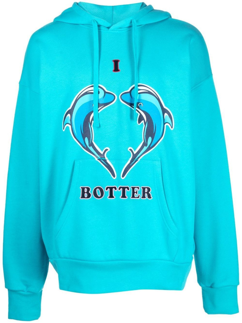 【BOTTER】CREWNECK SWEATER DOLPHIN BOTTER BLUE Sweatshirts Botter Crewneck Sweater Botter Dolphin (6014