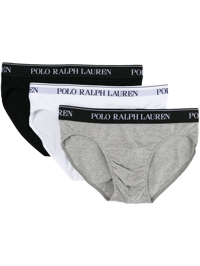 Polo Ralph Lauren Pack Of 3 Briefs In Multicolored Cotton In Multicolor