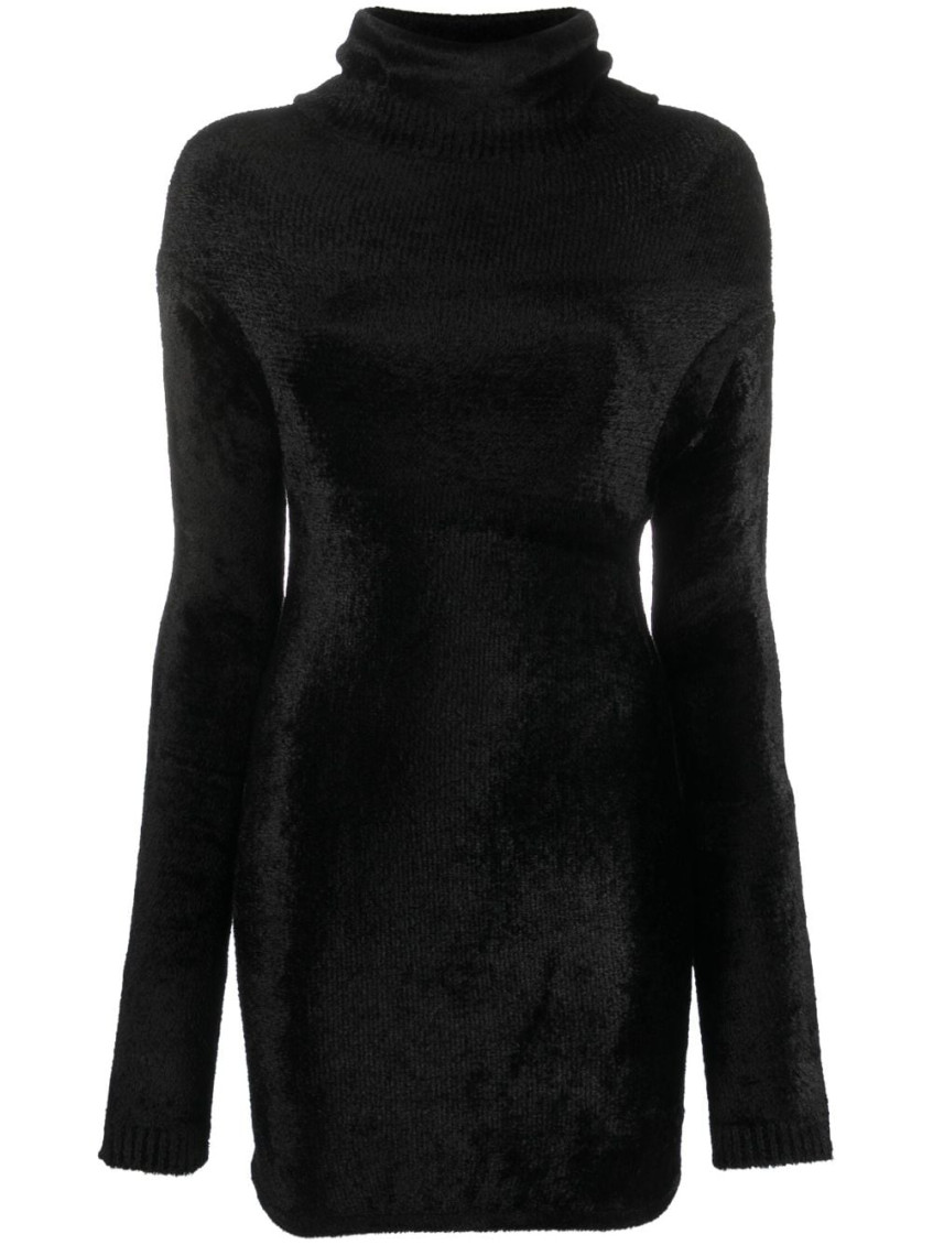 Alaïa Black Velvet Sweater