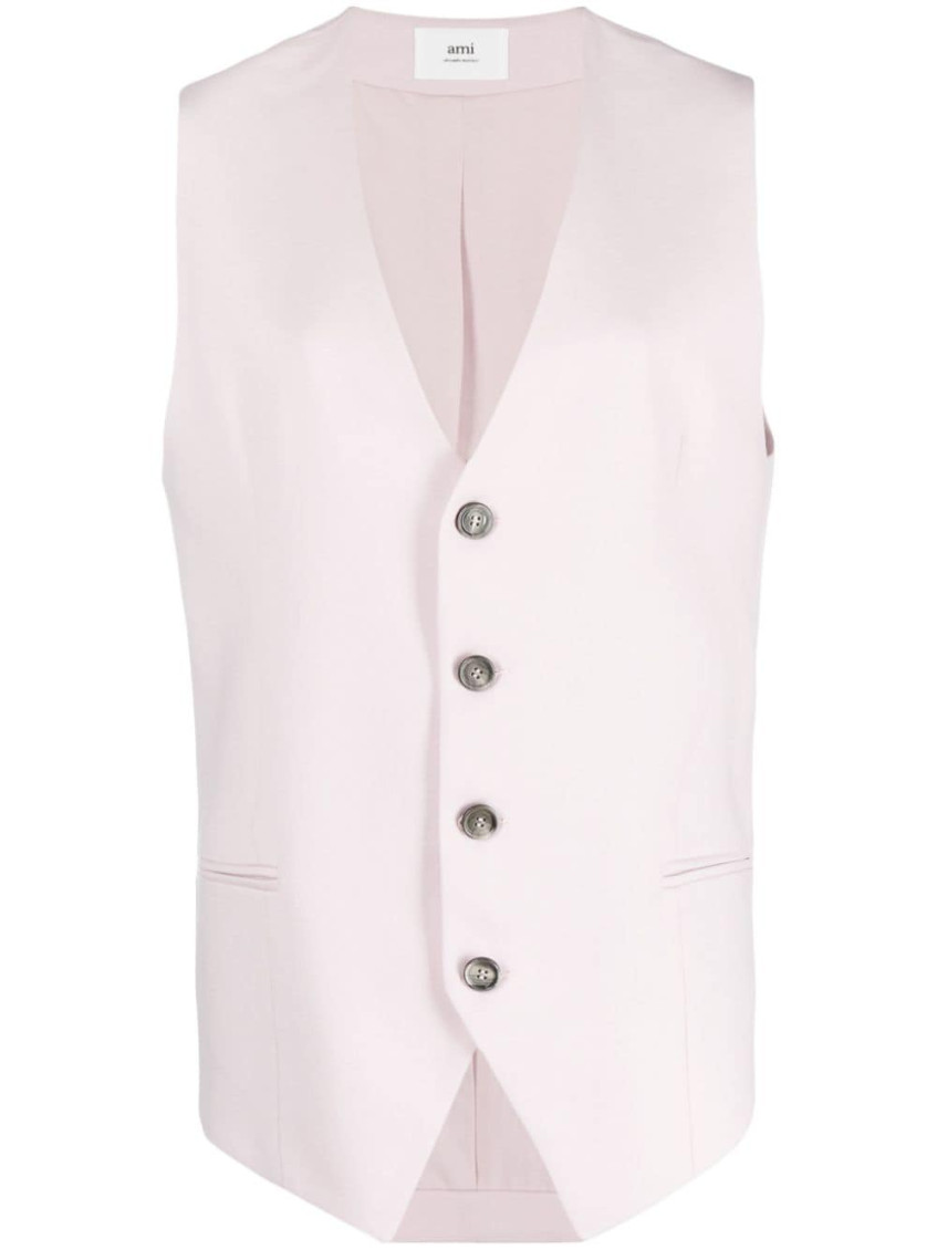 Ami Alexandre Mattiussi Ami Paris Jackets And Vests In Pink